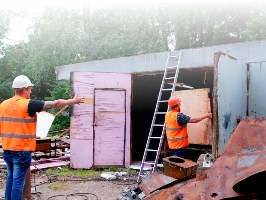 Демонтаж гаража Новомосковск