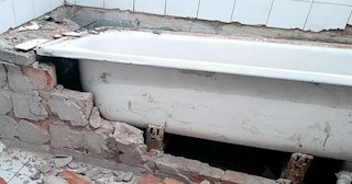 Демонтаж ванной комнаты в Новомосковске - стоимость работ от 824 руб. | Сварной-Нвм